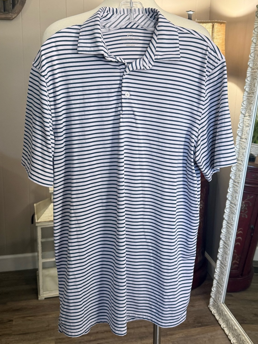 Southern Tide Striped Performance Polo
